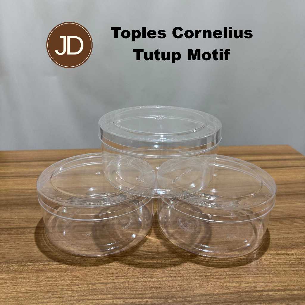 [1box]Toples kue kering Cornelius bagus/toples bulat 500g /toples tebal / toples bagus / tempat kue 