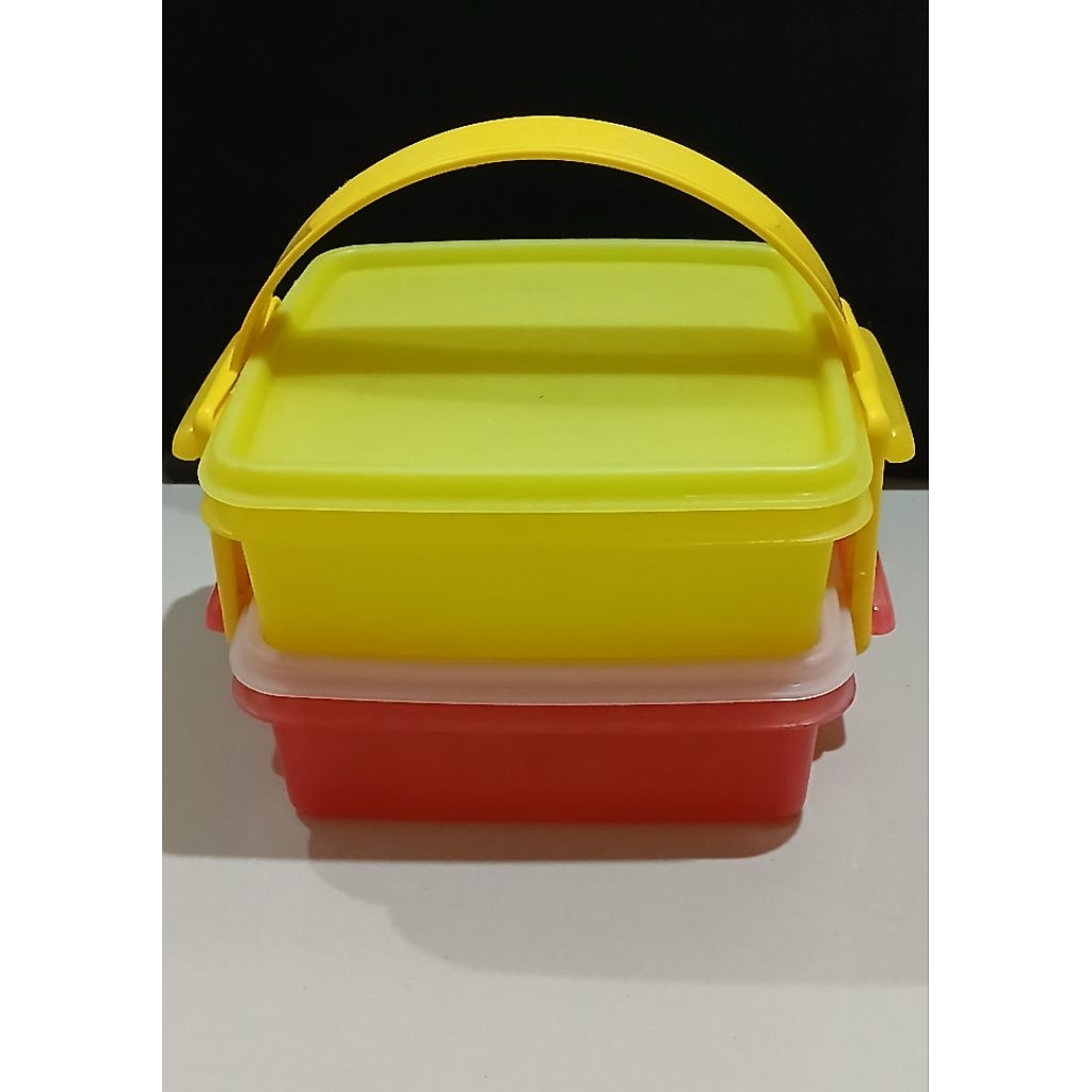 set rantang 2 susun tupperware prelove