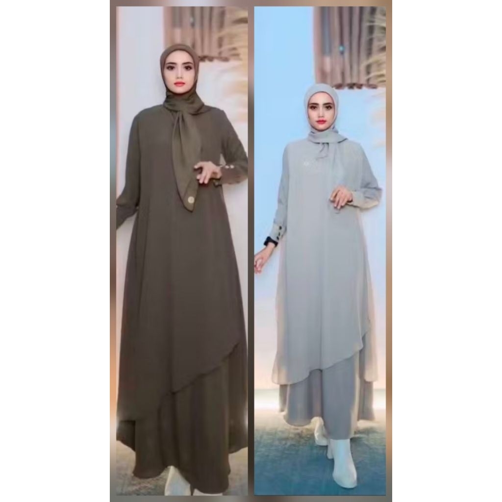 [JPR] Alina Gamis Set Hijab by Parayou
