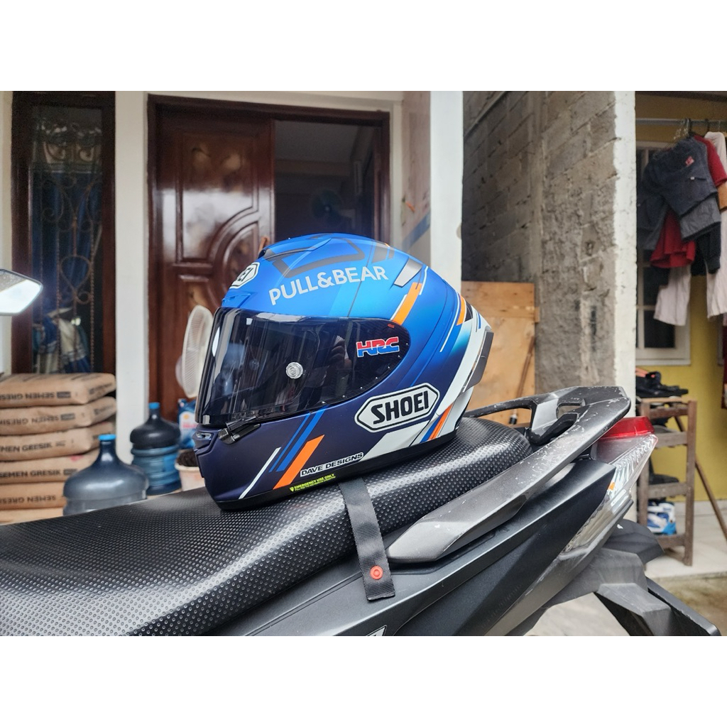 Helm Shoei X14 Clone Repaint Alex Marquez