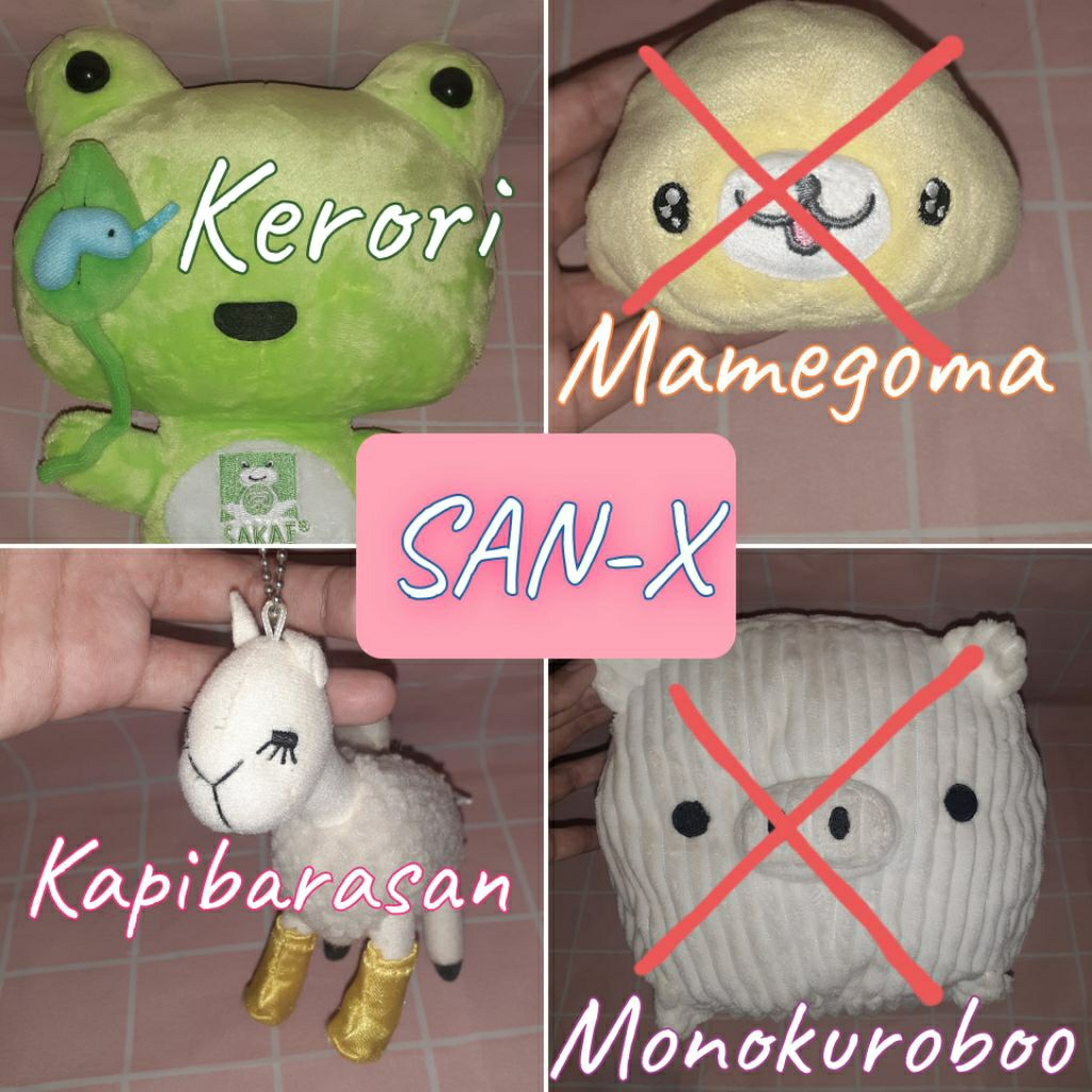 SALE PL Boneka sanx san x mamegoma ilama kapibara san kapibarasan monokurobo monokuro bo boo monokur