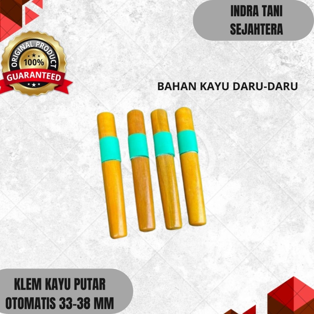 KLEM KAYU PUTAR PIPA EGREK 33-38 MM