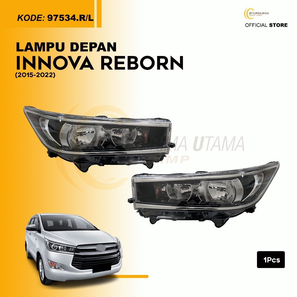 CPU Head Lamp Lampu Depan Innova Reborn V/G 2015 2017 2018 2019 2020 2021 2022