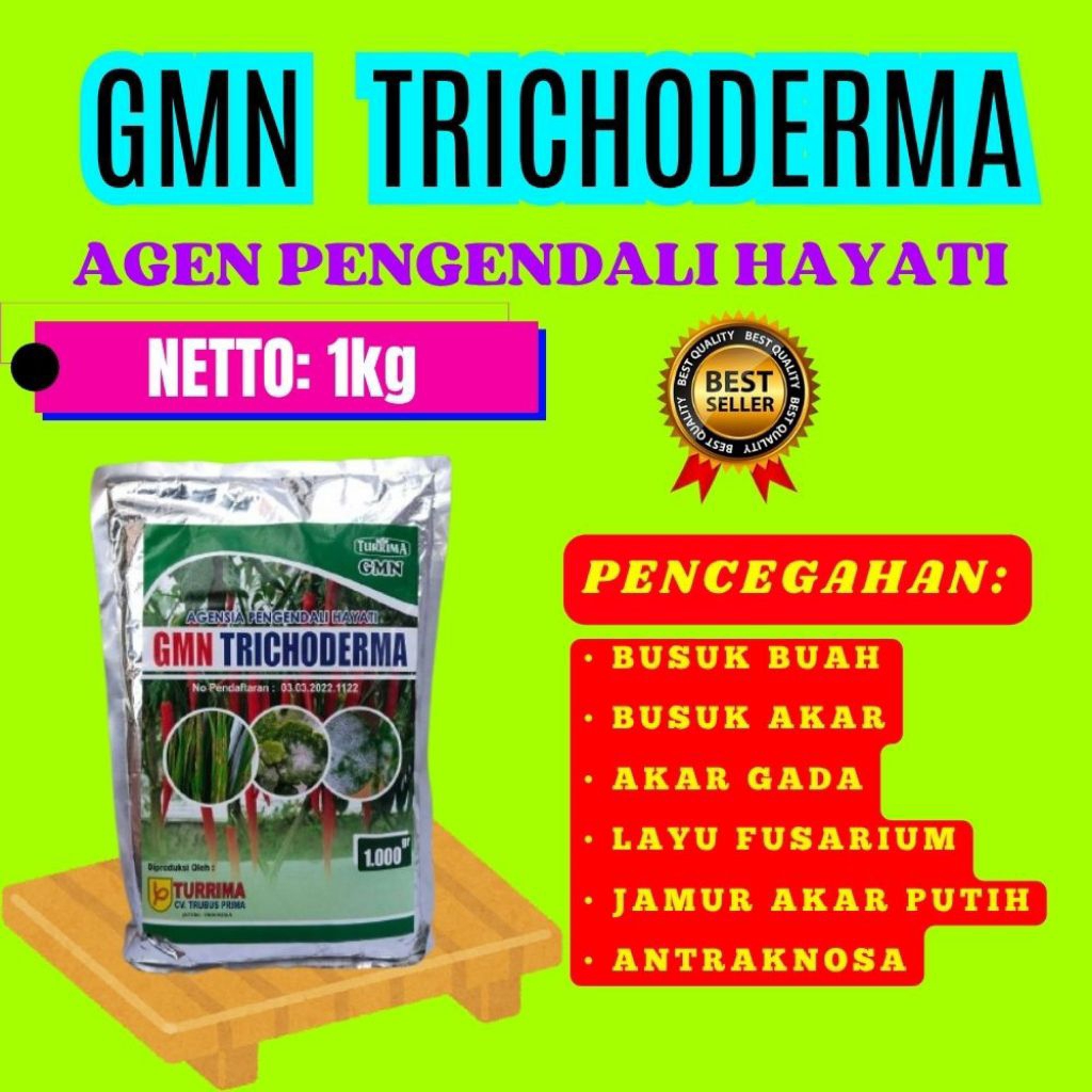 SOLUSI AJAIB  GMN Trichoderma Anfush GMN Trichoderma Asperellum Isi 1kg