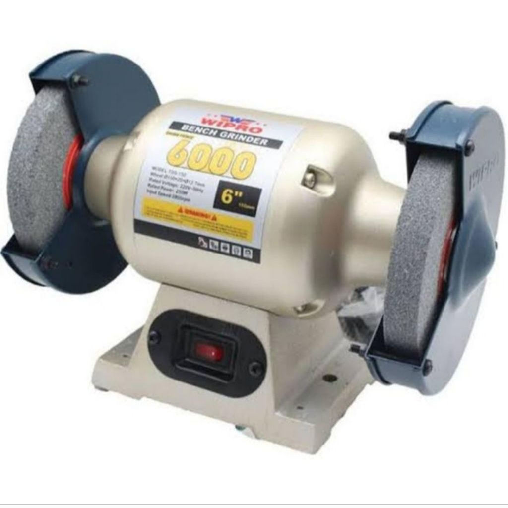 Mesin gerinda duduk 6" WIPRO Bench Grider