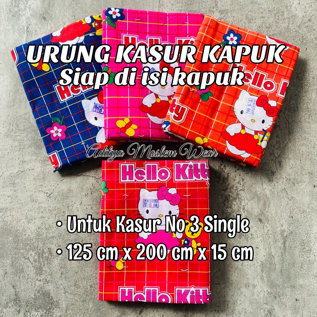 Urung Kasur Kapuk No 3 Single Ukuran 125x200cm / Sarung Kasur Isi Kapuk / Kulit Kasur Kapuk Katun