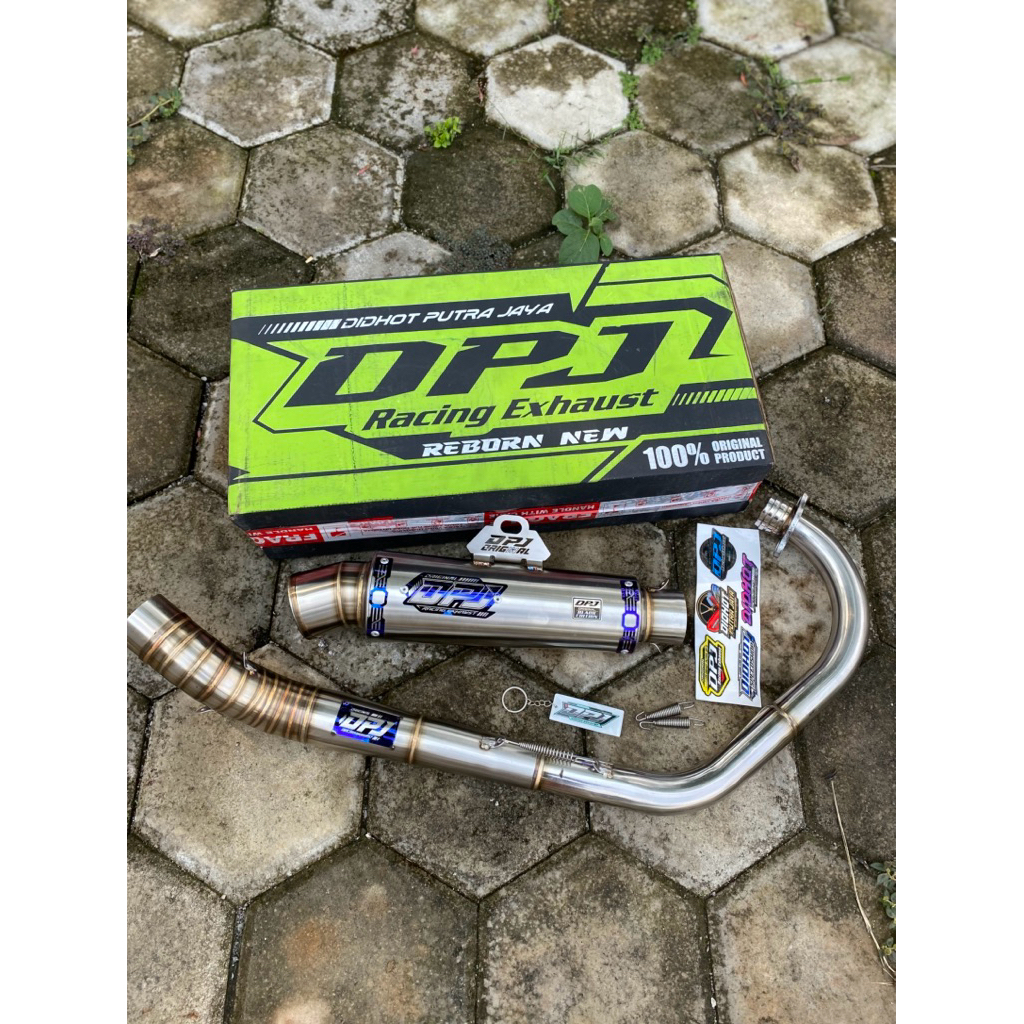 Knalpot fullset fullsystem dpj original type kompetisi gread A pnp cb gl mp tiger