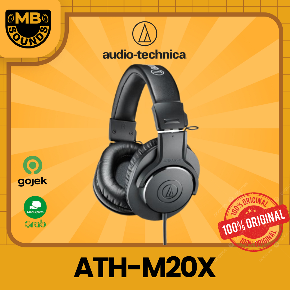 Audio Technica ATH-M20X / ATHM20X / ATH M-20X Headphones ORIGINAL