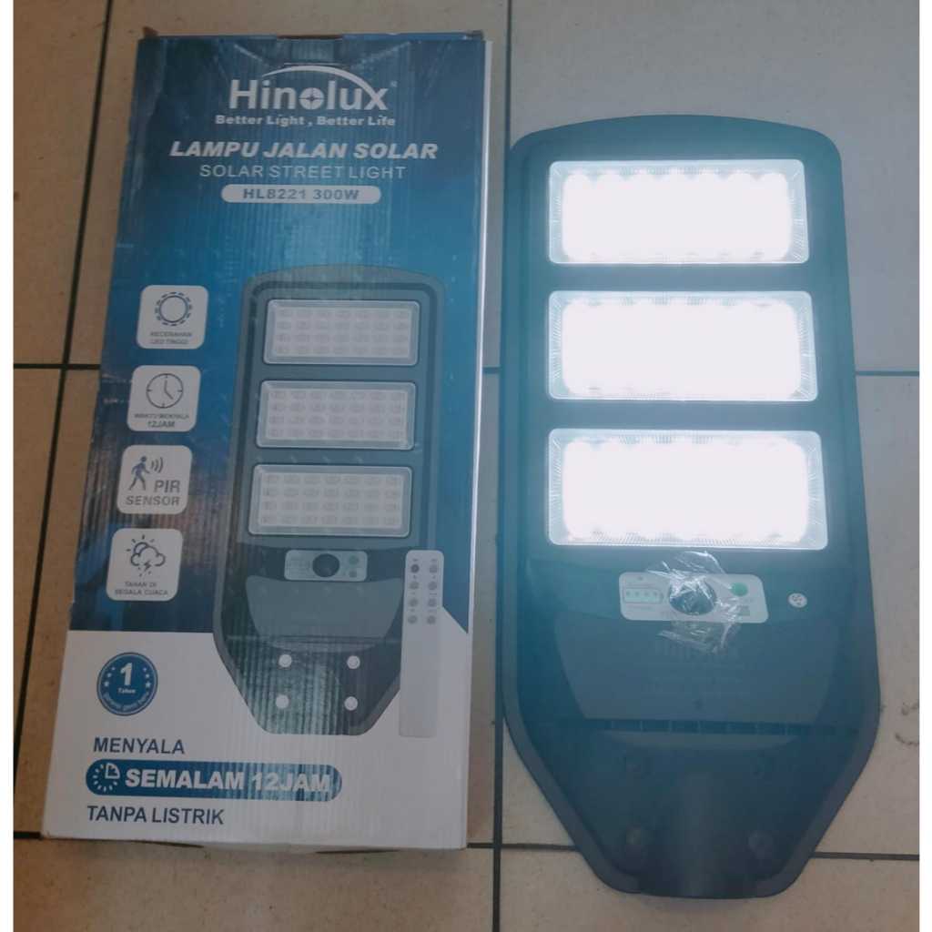 LAMPU LED PJU SOLAR PANEL HINOLUX 300W LAMPU PENERANGAN JALAN TENAGA MATAHARI