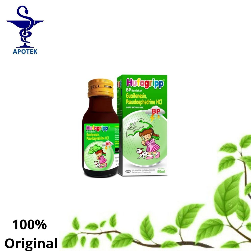 hufagrip Bp batuk berdahak dan pilek anak syrup 60ml