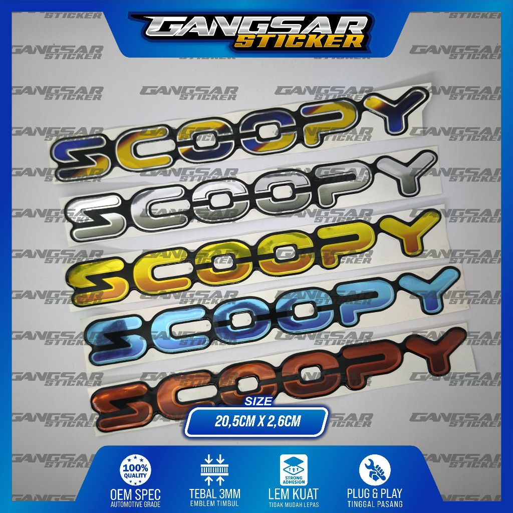 emblem timbul all new scoopy 2025, emblem all new scoopy, scoopy 2025
