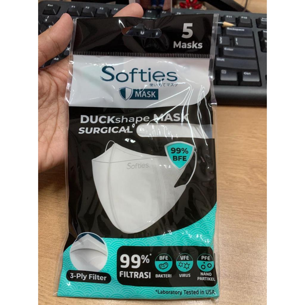 (1Karton) Masker Softies Duckbill Shape & earloop