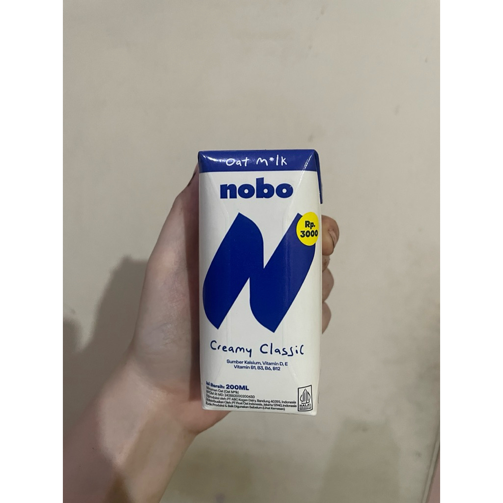 Susu Oat Nobo / Nobo Oat Milk 200 ml