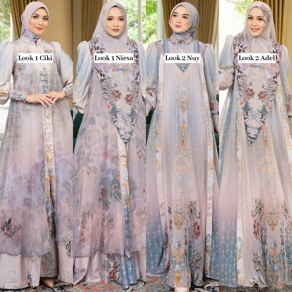 Maharayya Maharaya Mom Ibu Couple Series Dress Scraft Khimar Syari by Eldeena