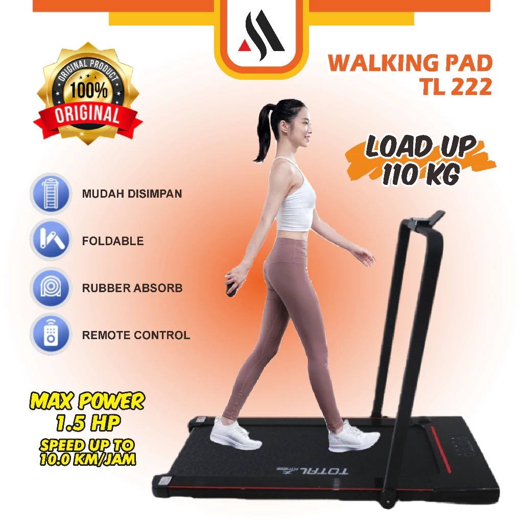 Walking Pad TL-222 Treadmill TL 222 Alat Fitness Alat Olahraga Walking Running