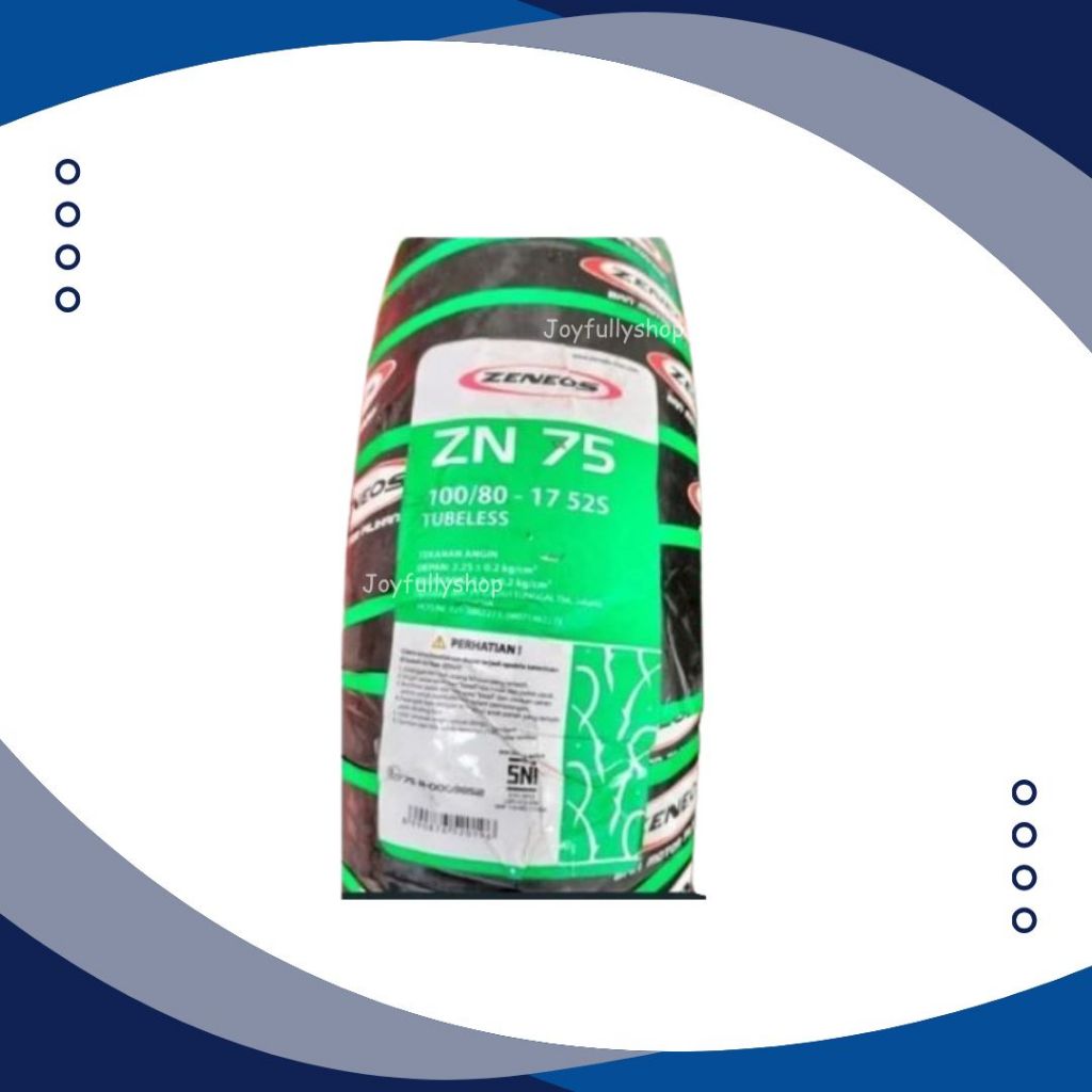 BAN LUAR ZENEOS 100/80-17 ZN 75 TUBLES