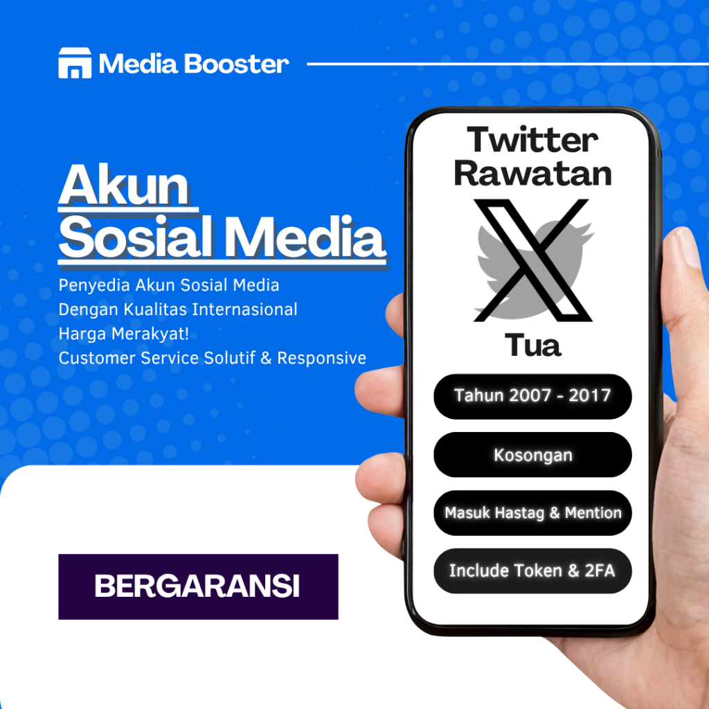 Jual Akun Twitter Rawatan | FRESH | Masuk Hashtag & Mention | Siap Pakai