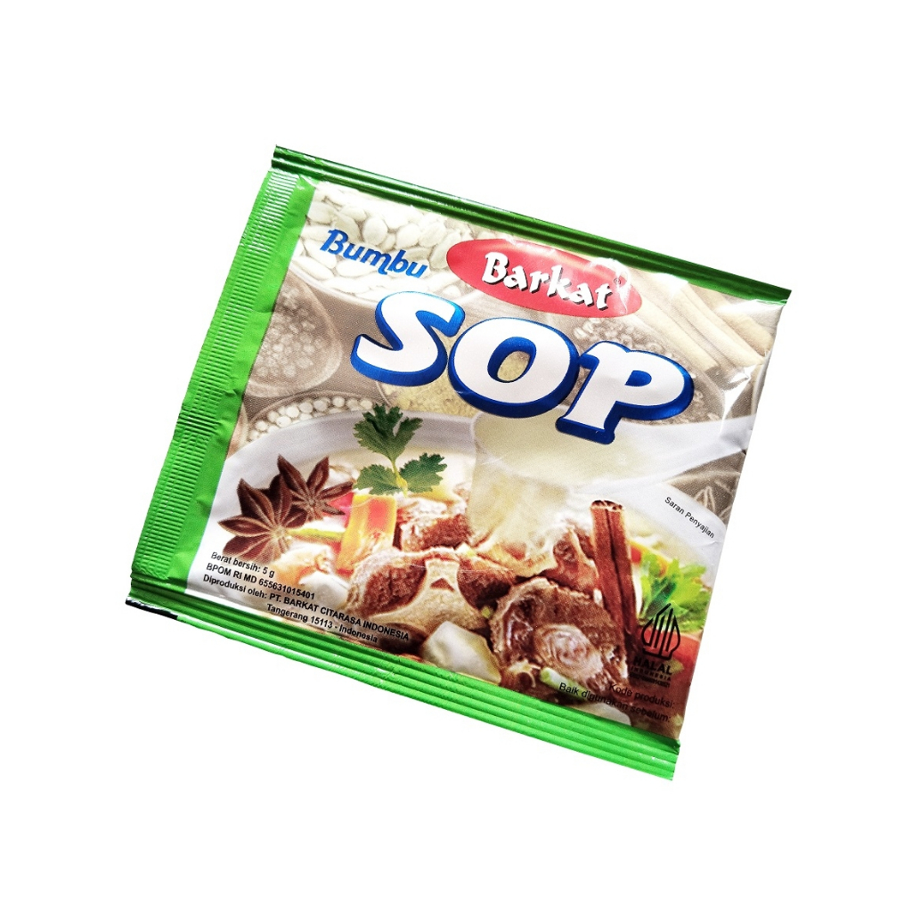BUMBU SOP Barkat - 5g | Bumbu Sop Khas Minang Asli Padang