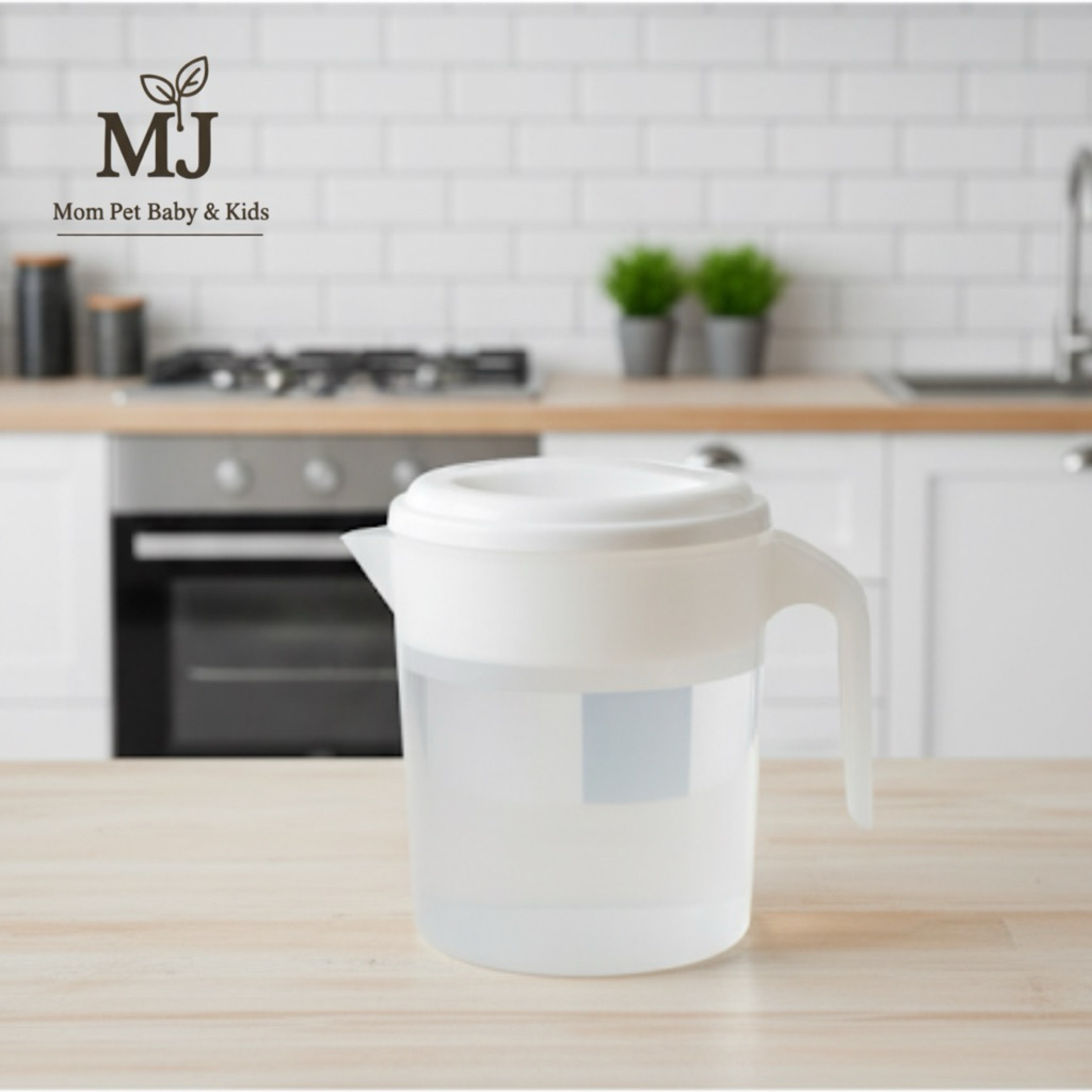 Teko 2 Liter Mini, berbentuk unik dan berukuran mini dengan warna putih yang cantik - MJ x RumahPuti