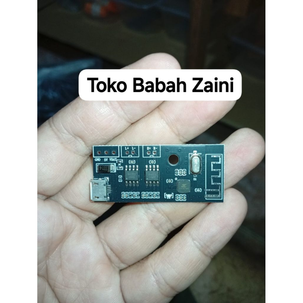 JQ-M005 Modul Amplifier Mini Stereo 2x3W Bluetooth 3.7V 5V DC Bisa Cas Baterai