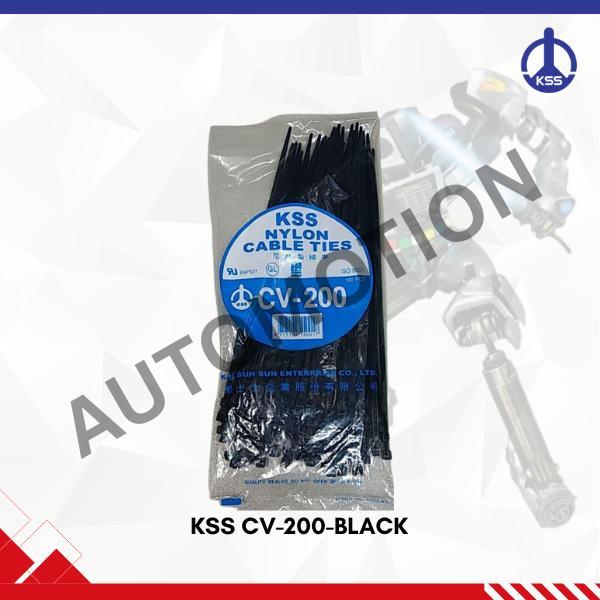 KSS CV-200-BLACK KABEL TIES 20CM HITAM