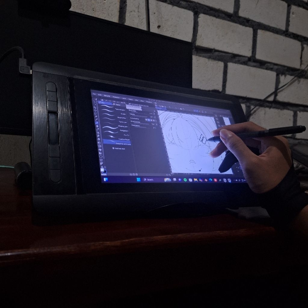 pendisplay xppen artist 12 second bekas, bonus pen tablet xppen juga