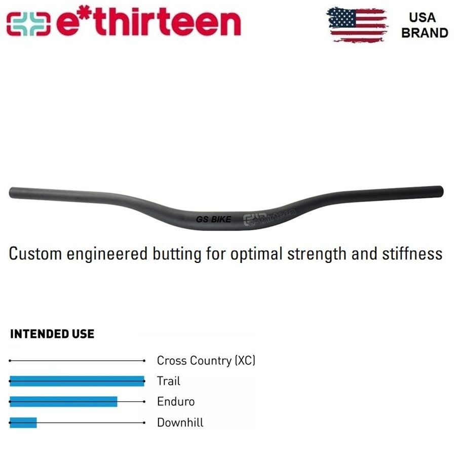 Ethirteen Base Handlebar 35 mm Diameter Rise 35 Alloy E13
