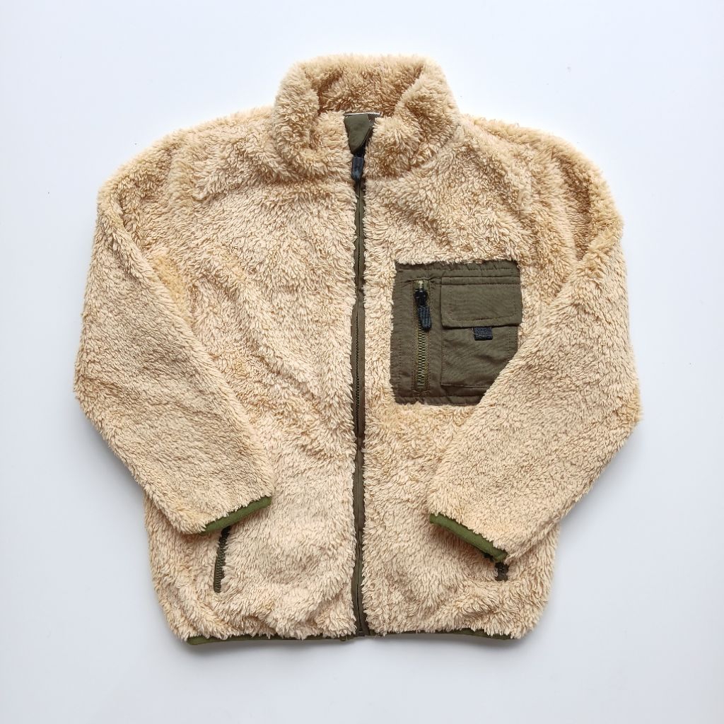 jaket LC WAIKIKI SALE UP TO 50% - jaket bulu cream army