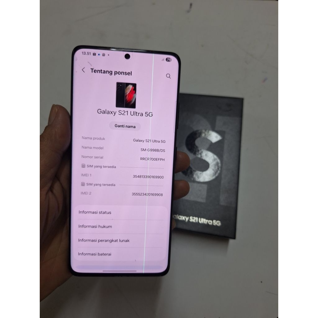 Samsung s21ultra 5g 16/512gb