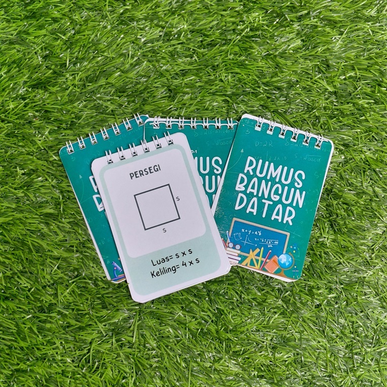 Flash card rumus bangun datar, Rumus bangun datar