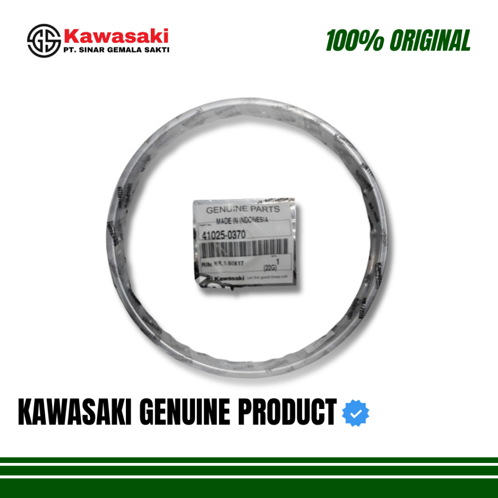 Kawasaki Velg Rim Belakang Original Kawasaki ZX 130 Kawasaki Athlete Kawasaki Kaze Kawasaki Blitz Or