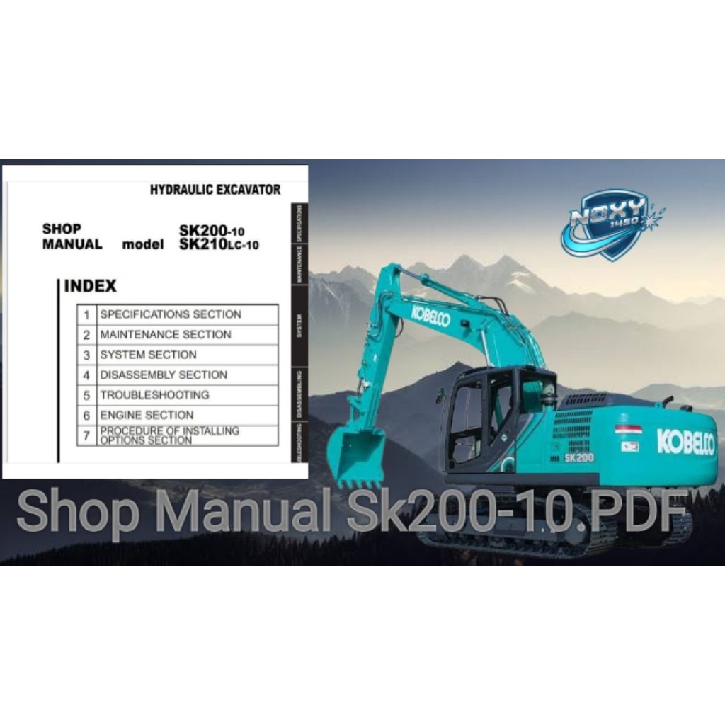 KOBELCO SK200-10 / SK200-8 SHOP MANUAL
