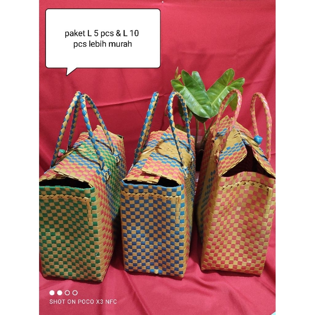 tas anyam plastik murah tas hajatan tas sovenir tas belanja