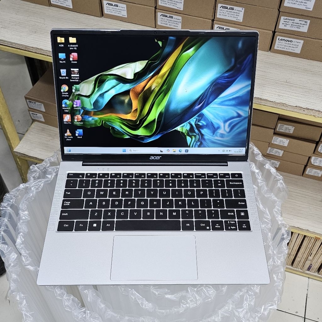 Laptop Acer Aspire Lite 14 Intel N100 RAM 8GB SSD 256GB Windwos 11 Generasi terbaru Model tipis