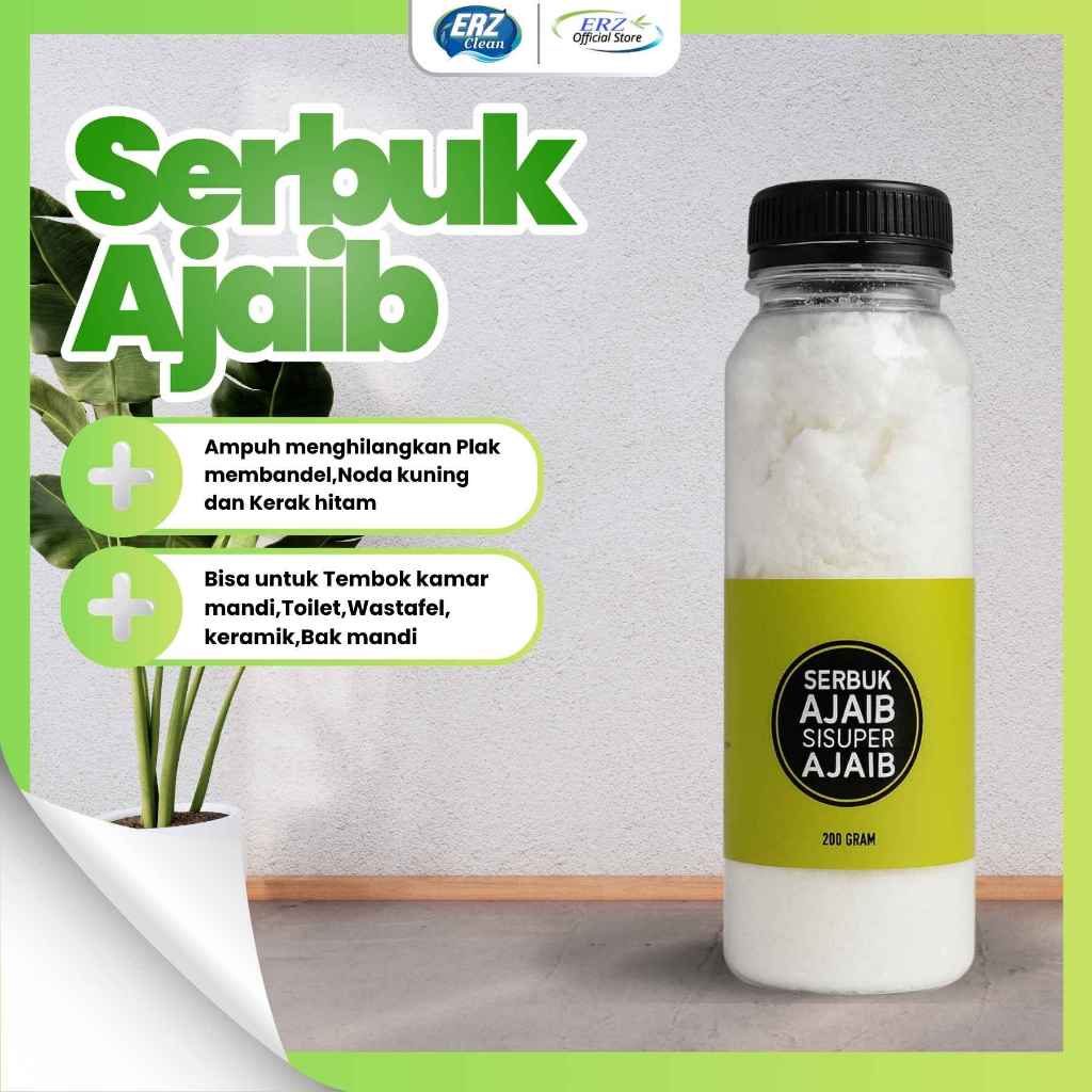 VIRALL  Serbuk Ajaib  / Serbuk Ajaib By ERZ Clean Pembersih Kamar Mandi Instan/ Serbuk Ajaib Pembers