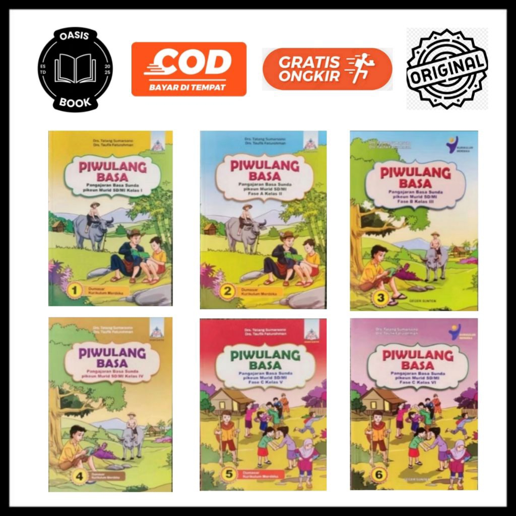 BUKU PIWULANG BASA PANGAJARAN BASA SUNDA PIKEUN MURID SD KELAS 1-2-3-4-5-6 KURIKULUM MERDEKA