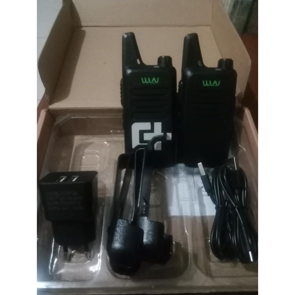 WLN KDC1 kd -C1 2 Pcs hitam Second Handy Talky Wallkie Talkie UHF 400-470Mhz
