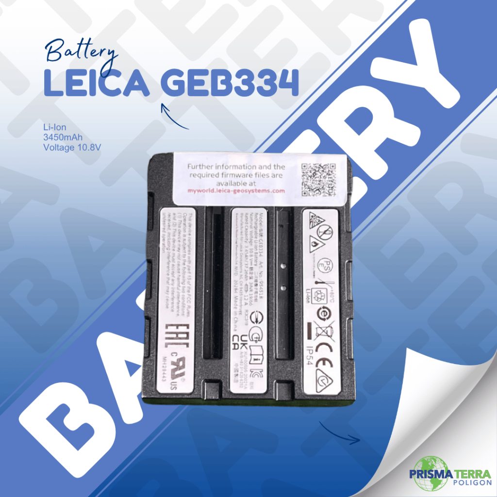 Battery GEB334 untuk Total Station Leica Batterai Leica GEB 334