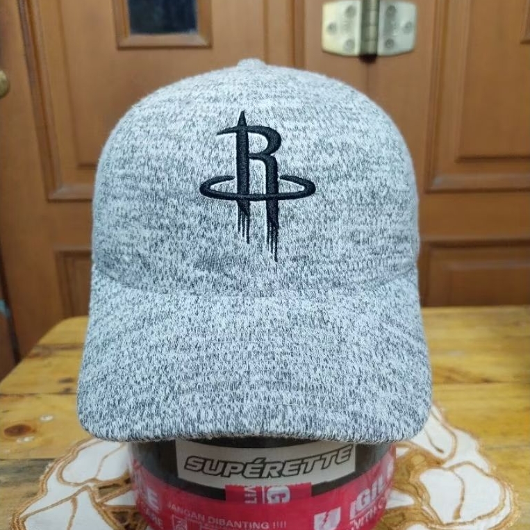 Topi Mitchell & Ness HOUTSON ROCKETS Duster Grey Flexfit hat size S/M NBA Basket Ball