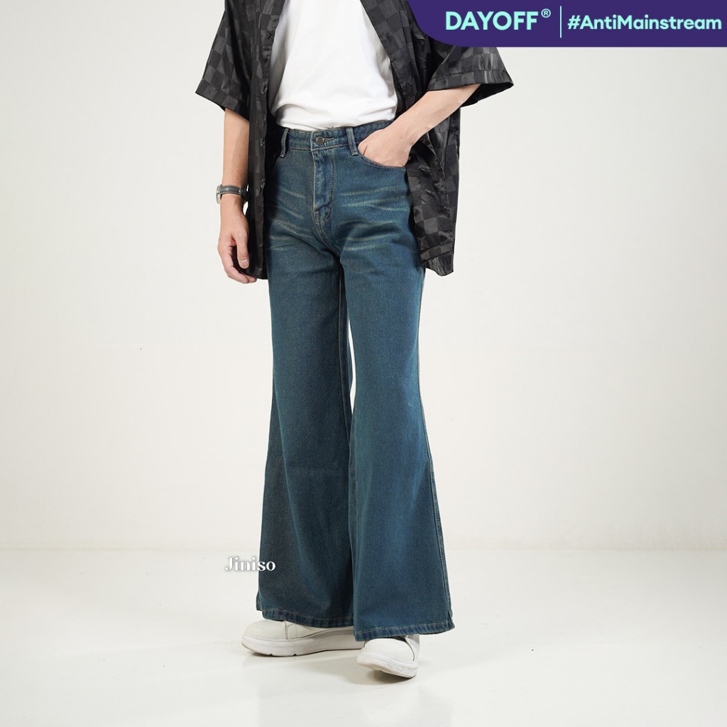 JINISO - Denim Bootcut Jeans Pria 372