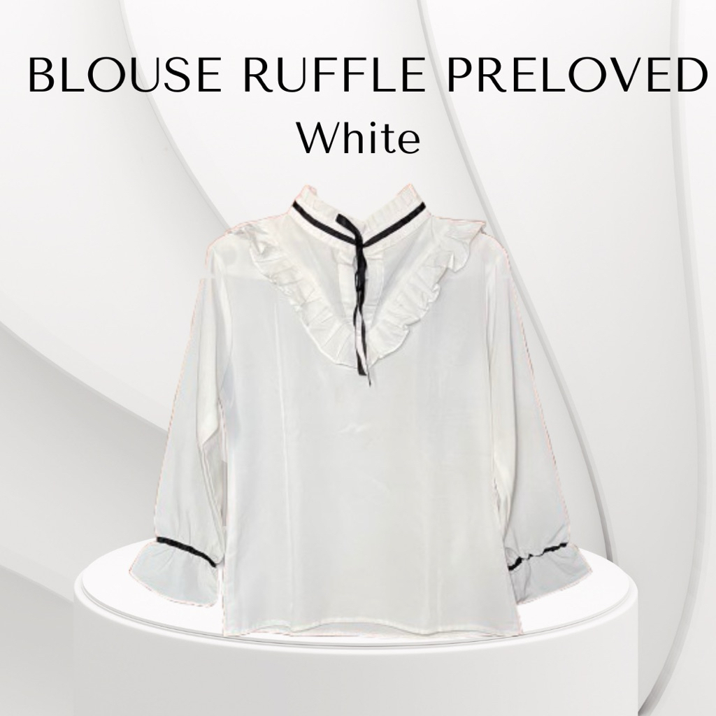 Blouse Ruffle / Victorian Blouse / Blouse Formal / Blouse Kerja / Blouse Pita / Blouse Vintage / Blo