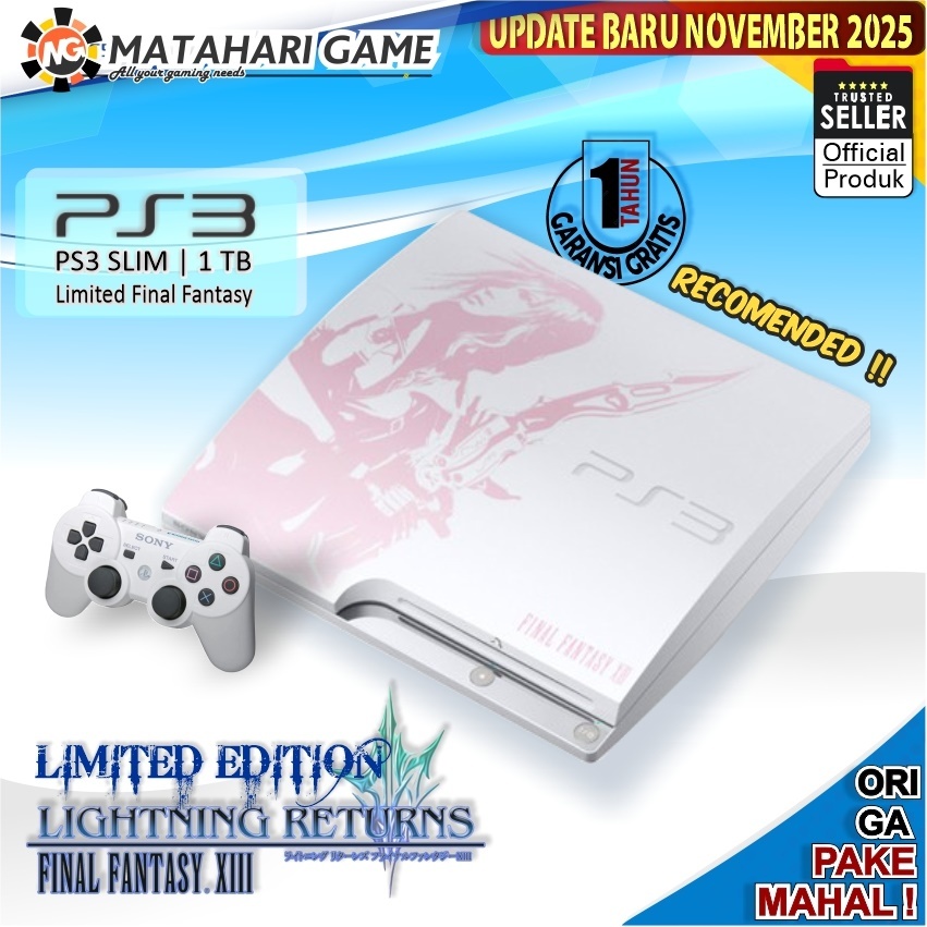 PS3 Slim LIMITED EDITION Final Fantasy 500GB Sony CFW VoID Grade A