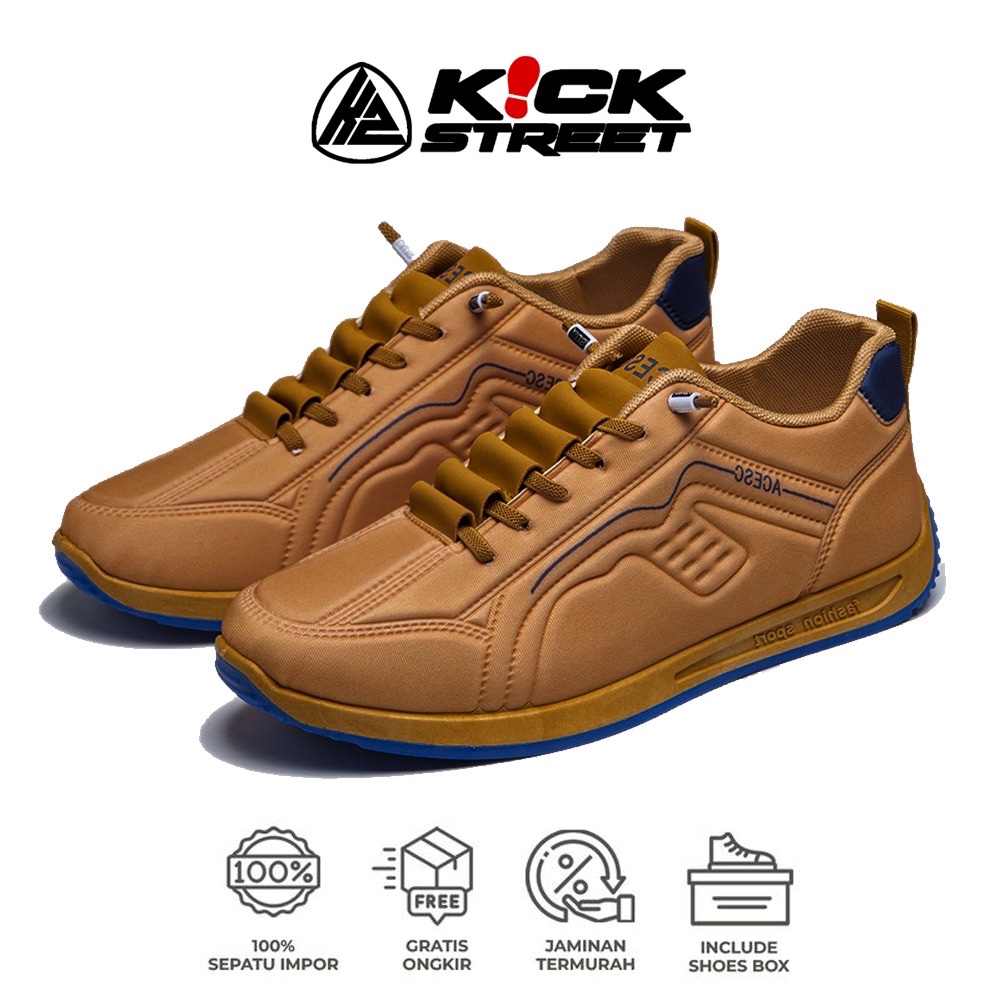Sepatu Lari Import Sneakers Olahraga Running Jogging Padel Olahraga Pria Wanita Kerja Kuliah H-3