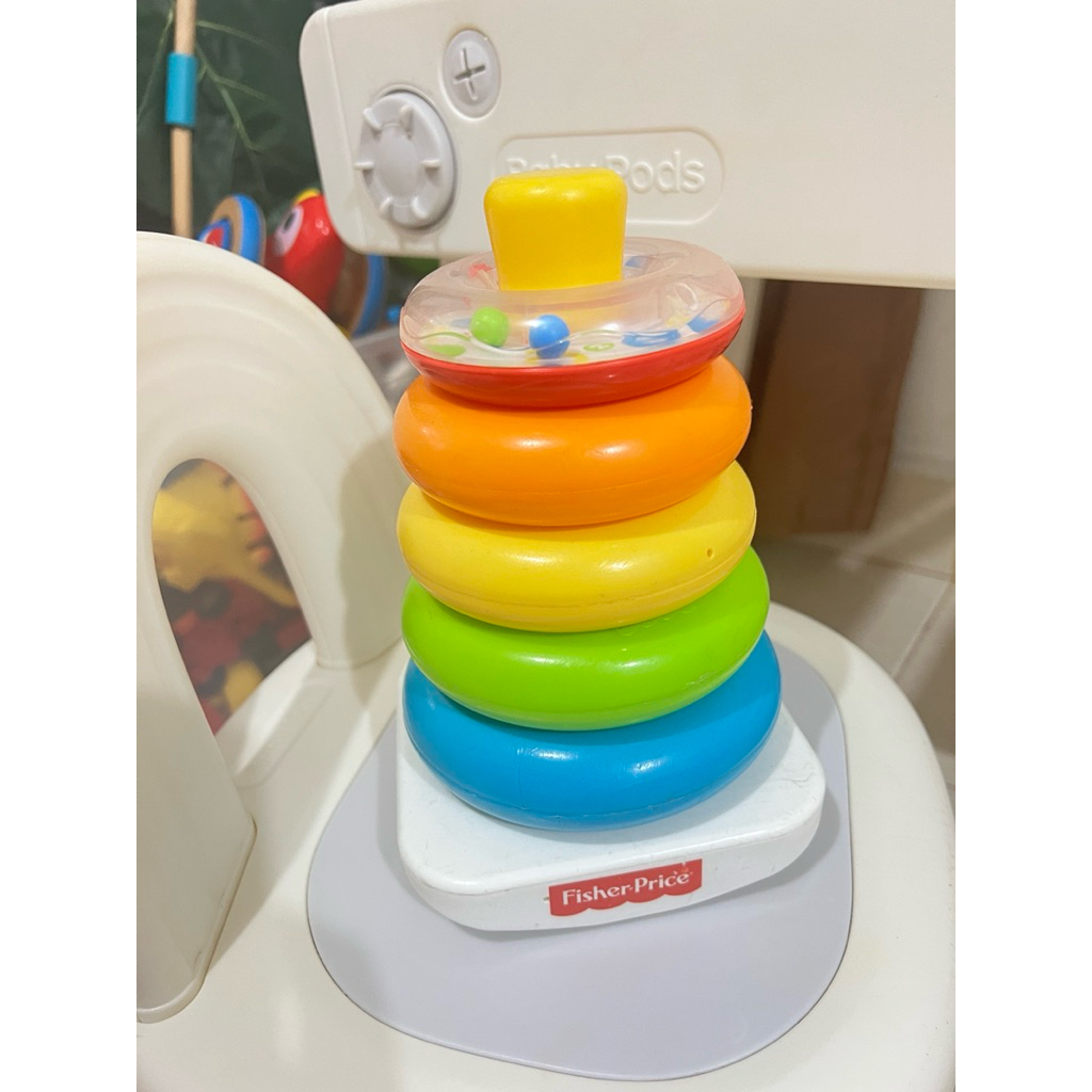 Fisher Price Rock a Stack/ mainan susun fisher price/ mainan anak/ preloved