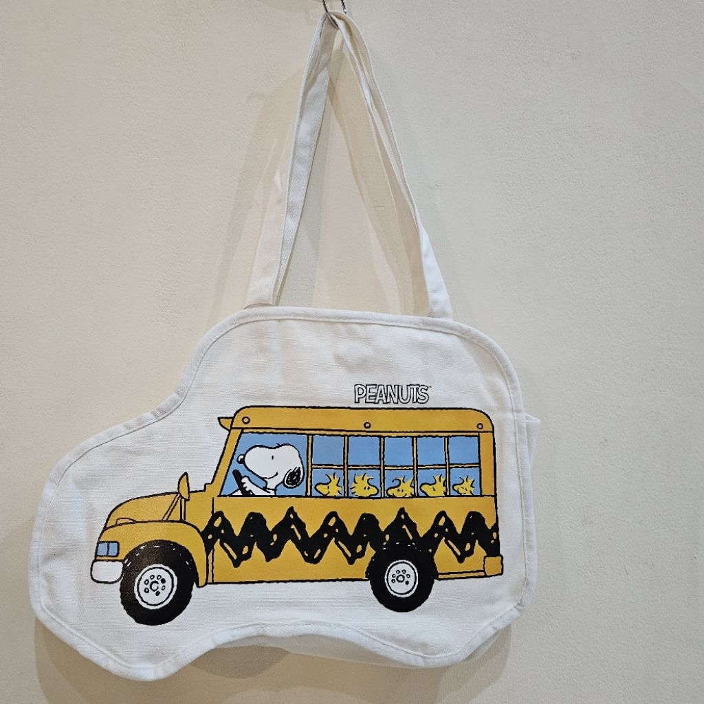 Snoopy Peanuts Tote Canvas Bag Snoopy Ready New