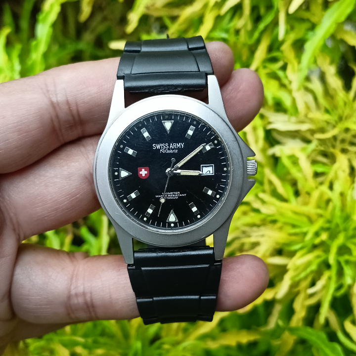 Swiss Army HC-2838 Black Original Second | Jam Tangan Pria Military Watch