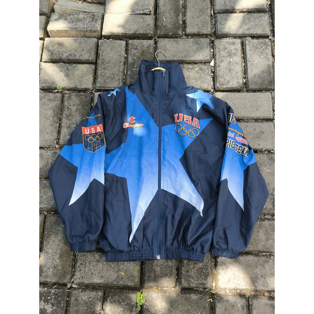 USA OLYMPIC TEAM 100 ATLANTA 1996 CHAMPION JACKET