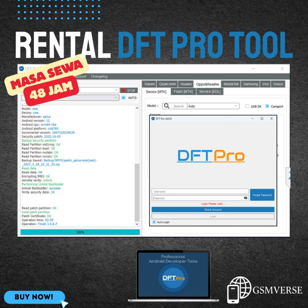 Rental dft pro tool