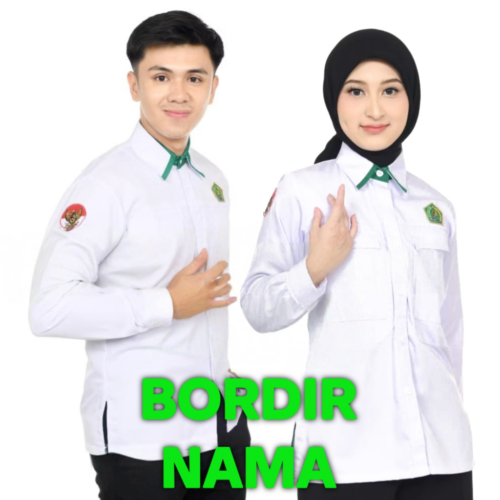 Kemeja Formal Kemenag Bahan Premium Model Terbaru S-XXXXL Baju Dinas PDH Varian Pria dan Wanita