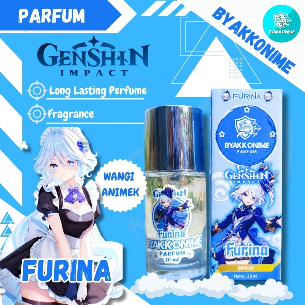 GENSHIN IMPACT PARFUM (20ml) - Perfume Furina Genshin Impact | BYAKKONIME PARFUMERY